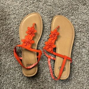 Flower thong sandals